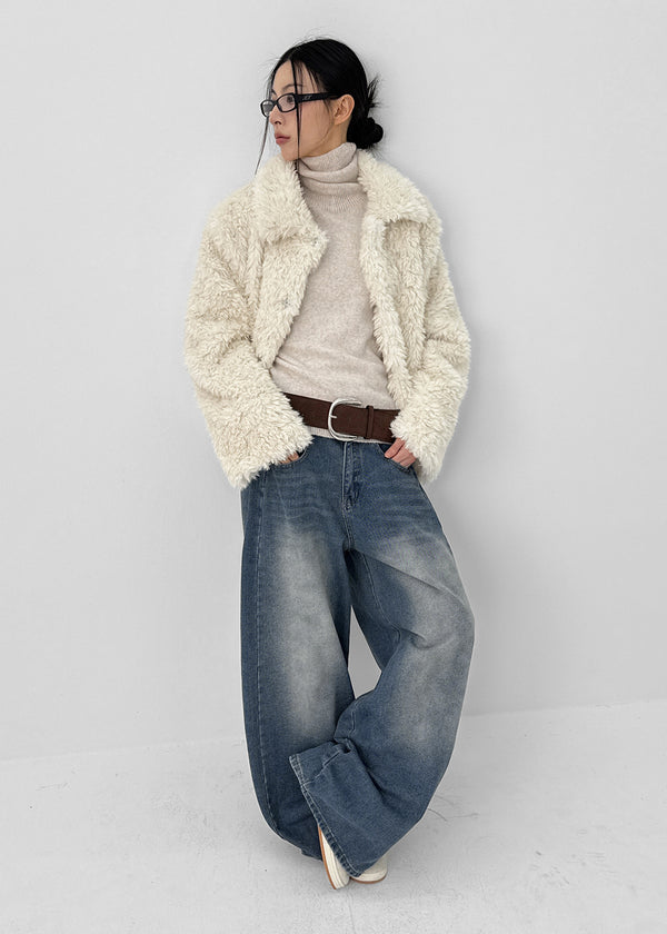 Royche Collar Fur Jacket