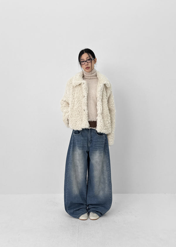Royche Collar Fur Jacket