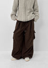 Tetom Corduroy Cargo Banding Pants