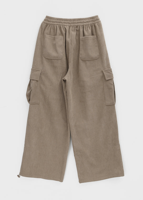 Tetom Corduroy Cargo Banding Pants
