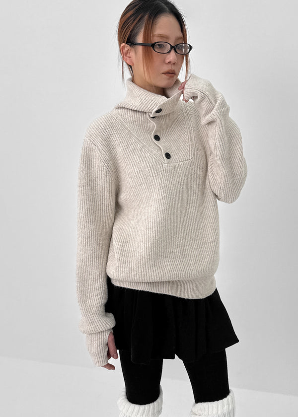 Coltem High Neck Warmer Turtleneckr Knit