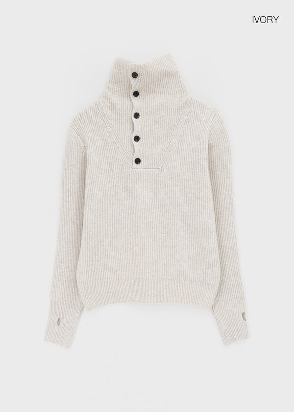 Coltem High Neck Warmer Turtleneckr Knit