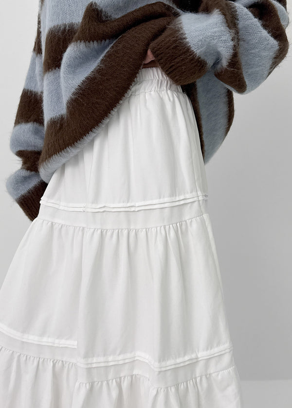 Robsha Suede Banding Cancan Long Skirt