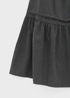Robsha Suede Banding Cancan Long Skirt