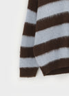 Camlet Hairy Stripe Collar Knit
