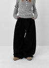 Consoel Double-sided Fleece Wide Banding Pants