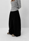 Consoel Double-sided Fleece Wide Banding Pants