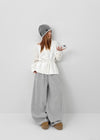 Hushing Strap Boat Neck Wool Knit Cardigan