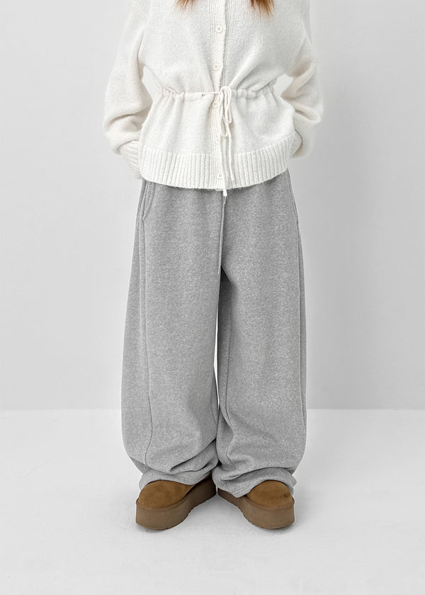 Consoel Double-sided Fleece Wide Banding Pants