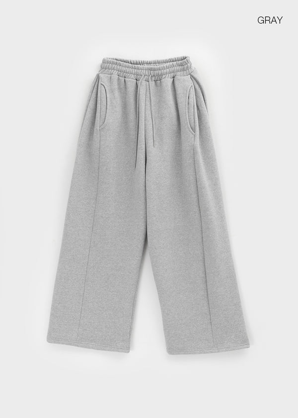 Consoel Double-sided Fleece Wide Banding Pants