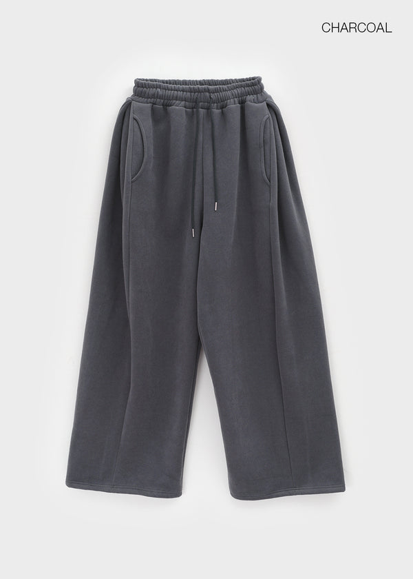 Consoel Double-sided Fleece Wide Banding Pants