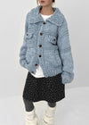 (UNISEX) Mamming Heavy Bocashi Wool Knit Cardigan
