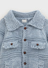 (UNISEX) Mamming Heavy Bocashi Wool Knit Cardigan