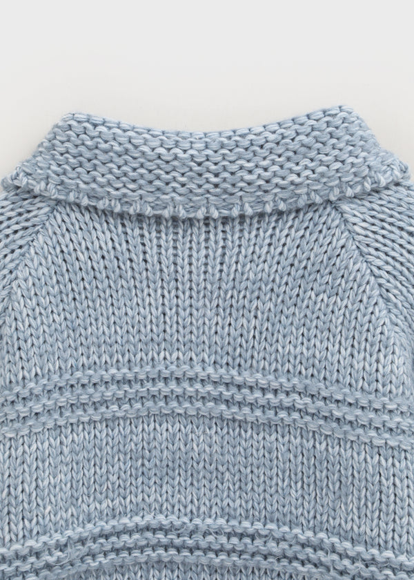 (UNISEX) Mamming Heavy Bocashi Wool Knit Cardigan