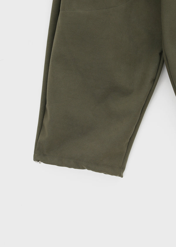 Turning Cut Balloon Wide Fleece Banding Pants