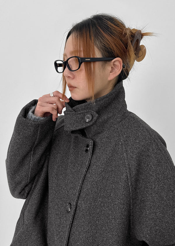 Pudding High Neck Quilted Half Coat (2 Oz)