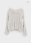 Caroen Boat Neck Boucle Knit