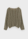 Caroen Boat Neck Boucle Knit
