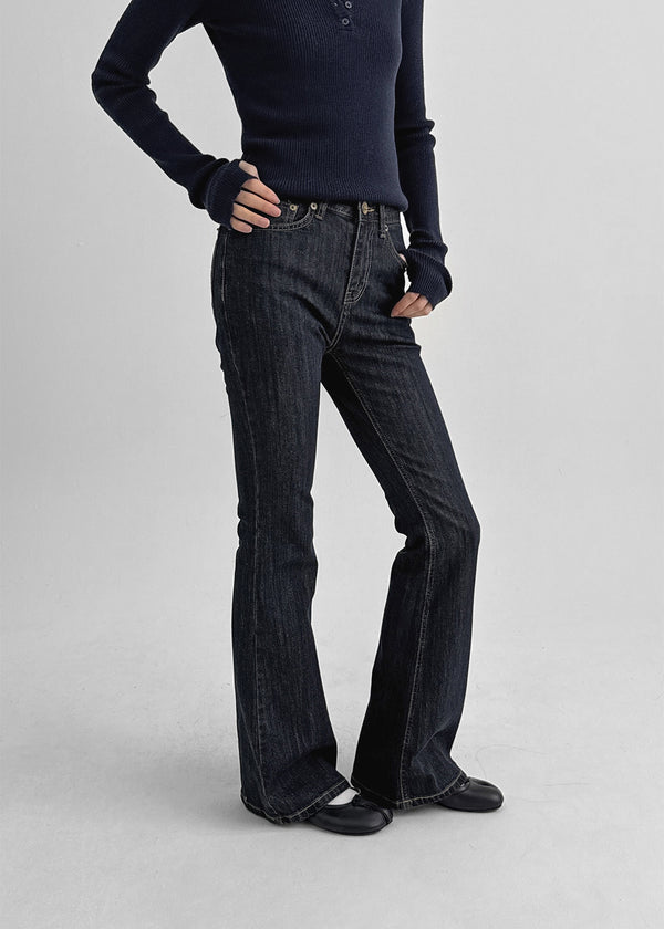 Kankam Raw Denim Bootcut Pants