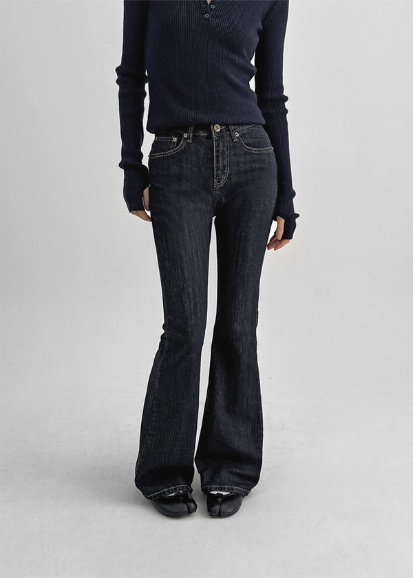 Kankam Raw Denim Bootcut Pants