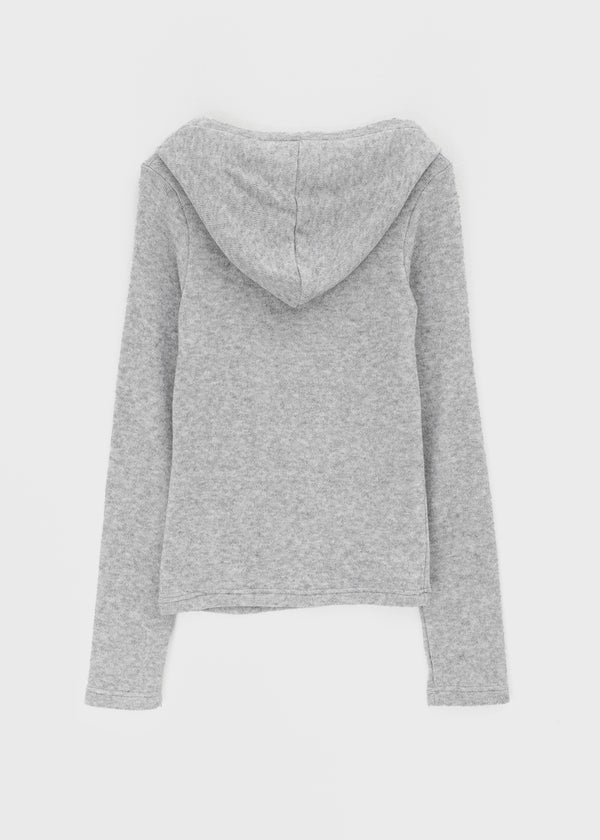 Febul Wool Hooded Long Sleeve T-shirt