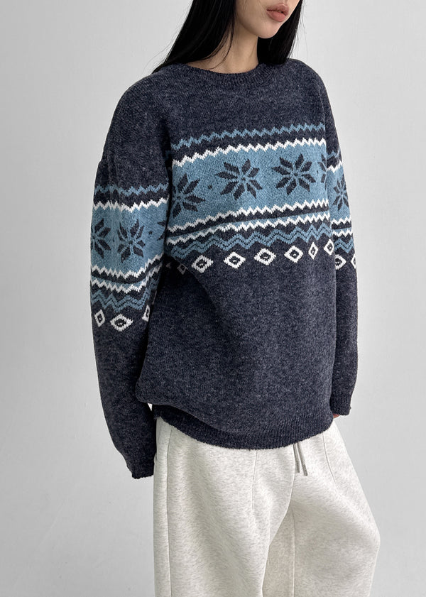 (UNISEX) Yondela Nordic Round Knit