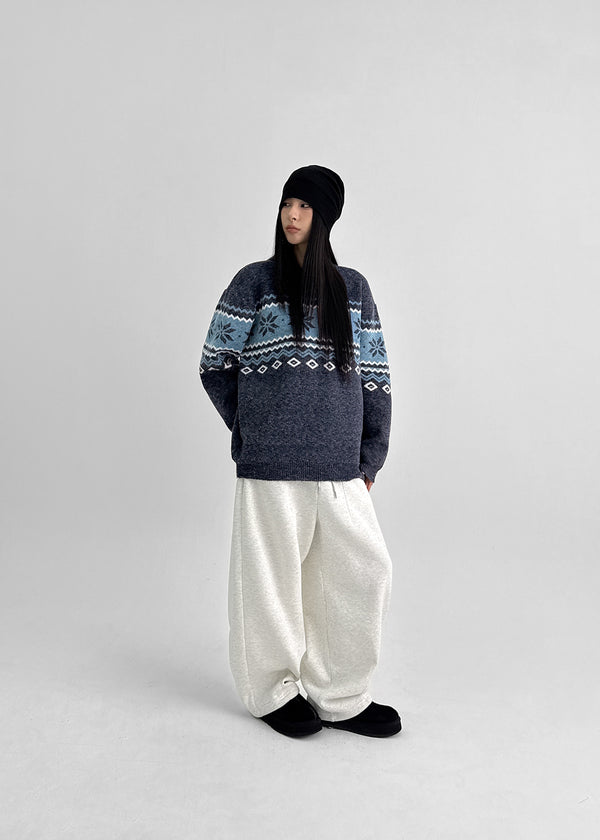 (UNISEX) Yondela Nordic Round Knit