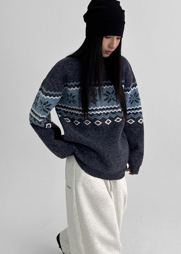 (UNISEX) Yondela Nordic Round Knit