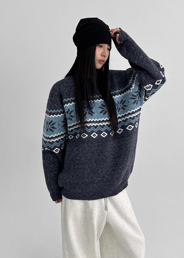 (UNISEX) Yondela Nordic Round Knit