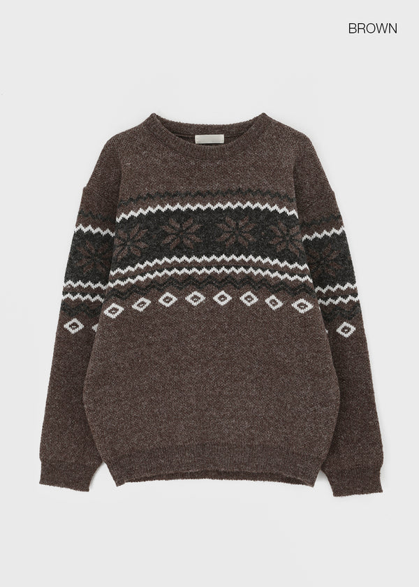 (UNISEX) Yondela Nordic Round Knit