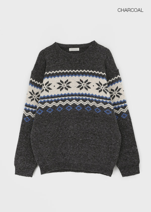 (UNISEX) Yondela Nordic Round Knit