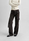 Ronrom Low-waist Wide Bootcut Cargo Pants