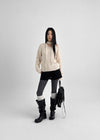 Minute Set - V-neck Knit, Muffler
