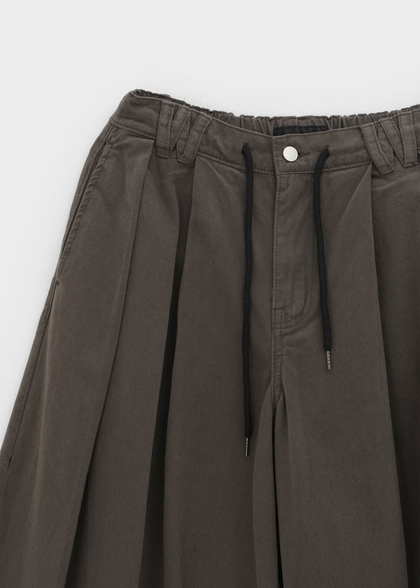 Shaver Pintuck Balloon Cotton Banding Pants