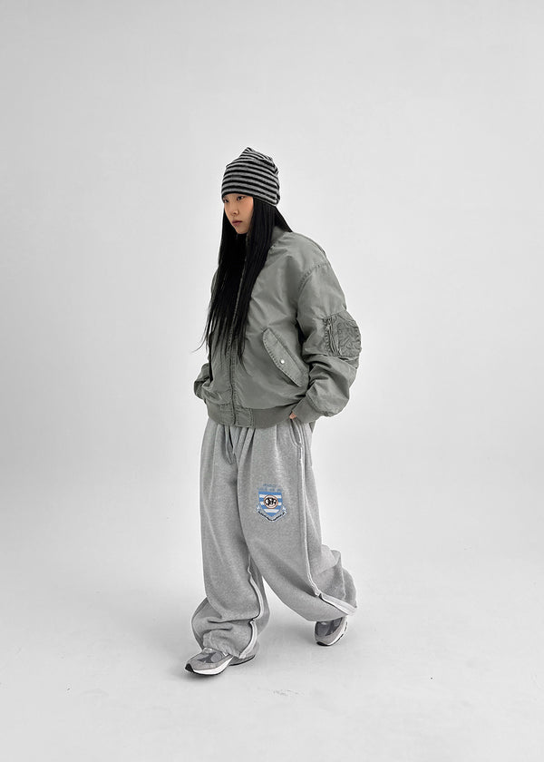 (UNISEX) Serban Sheepskin Embroidered Two-way Banding Pants