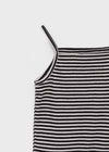 Pube Fleece Striped Sleeveless