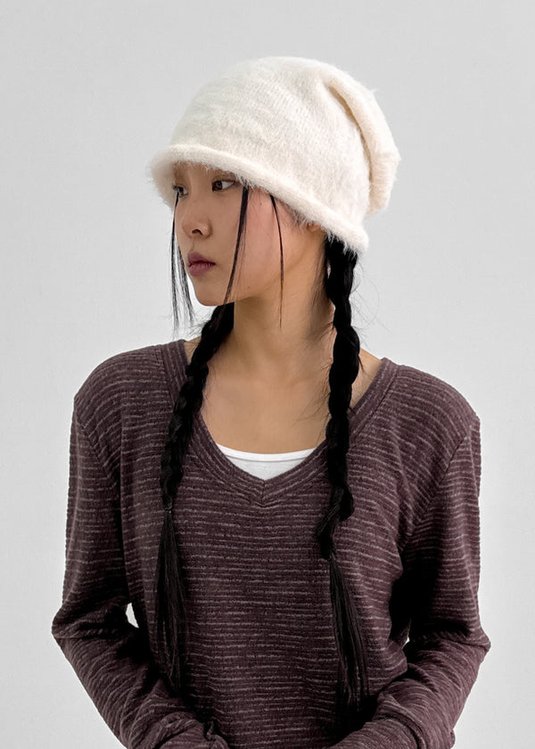 Ringkill Hairy Roll-up Beanie