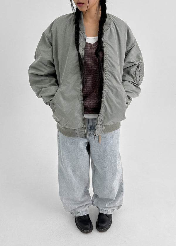 Kiaf Strap Vintage Wide Denim Pants