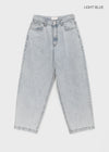 Kiaf Strap Vintage Wide Denim Pants