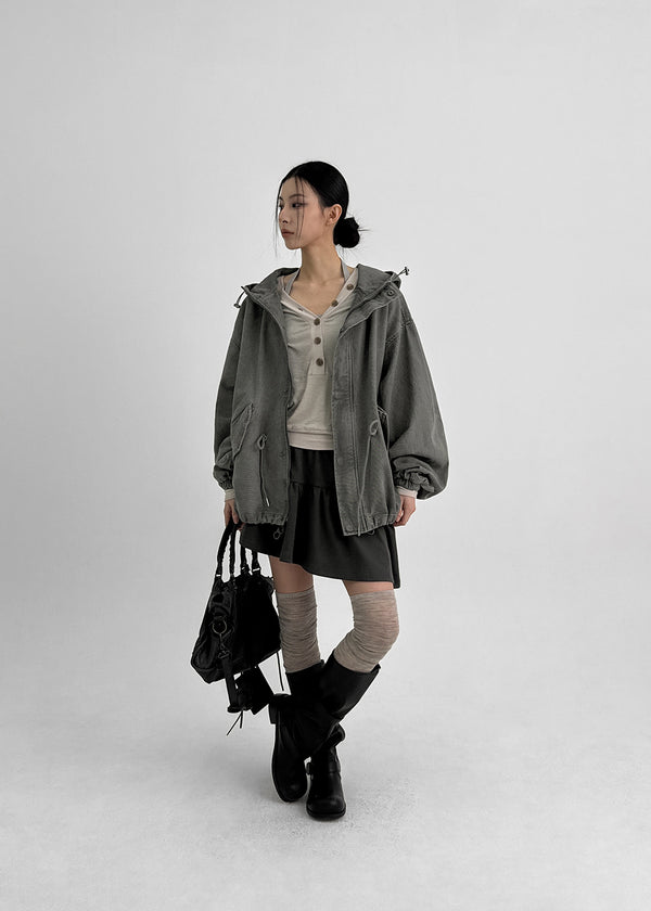 Royto Button Tencel Hoodie