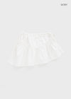 Hartin Unbalanced Shirring Mini Skirt