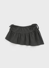 Hartin Unbalanced Shirring Mini Skirt