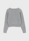 Poilot Cable Wool Knit Cardigan