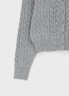 Poilot Cable Wool Knit Cardigan
