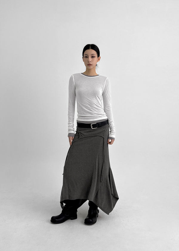 Roena Unbalanced Layered Sleeveless Long Dress