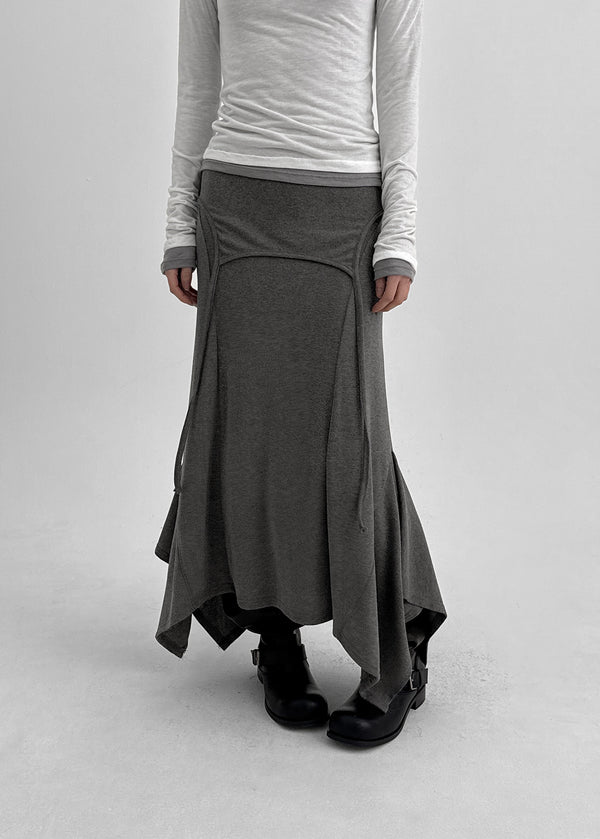 Roena Unbalanced Layered Sleeveless Long Dress