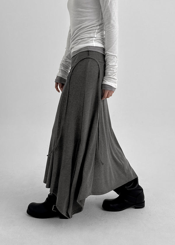 Roena Unbalanced Layered Sleeveless Long Dress