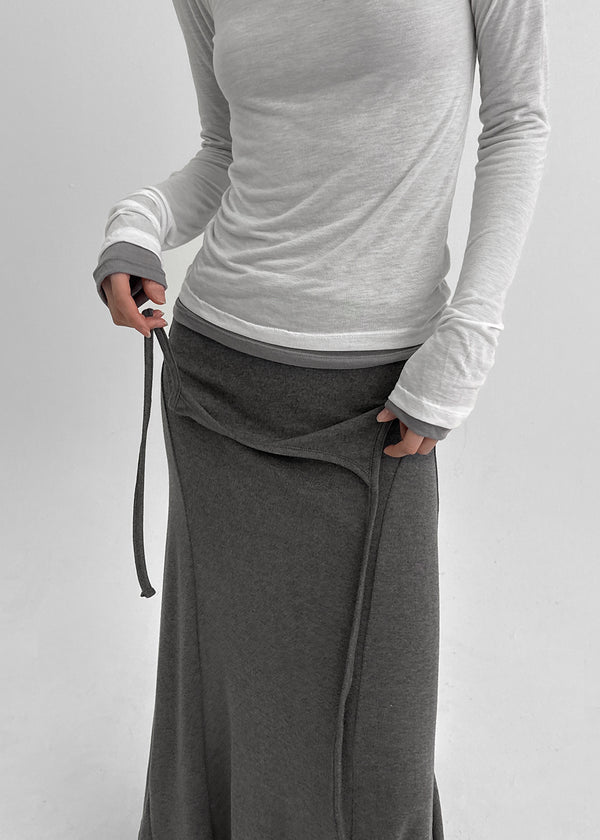 Roena Unbalanced Layered Sleeveless Long Dress