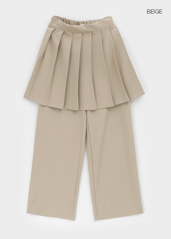 Stoa Pleated Wide Skirt Pants