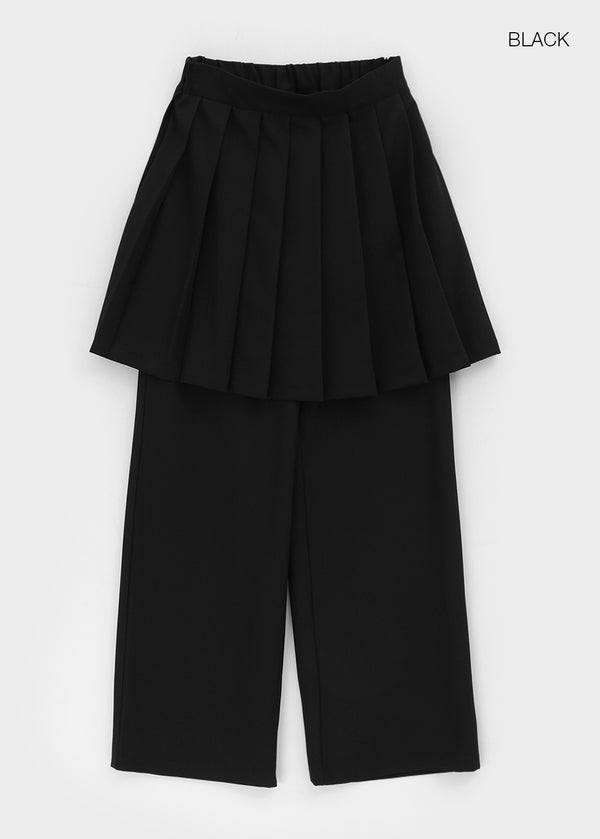 Stoa Pleated Wide Skirt Pants